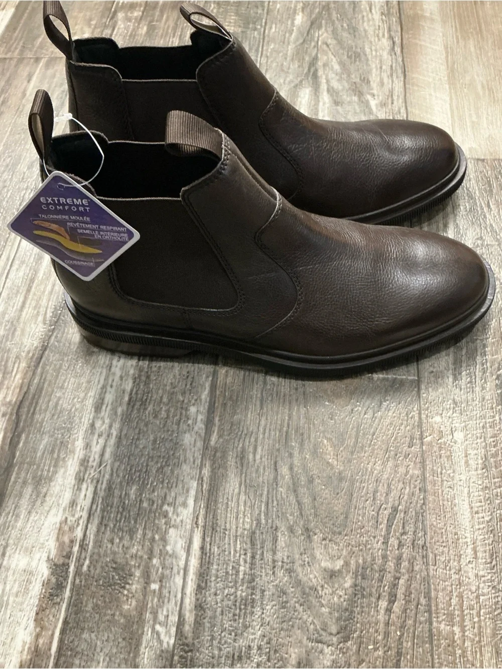 Clarks Men's Dark Brown Leather Chukka Chelsea Boots